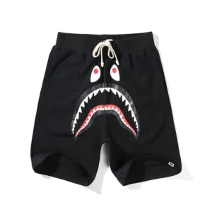A Bathing Ape Bape Shark Black Shorts