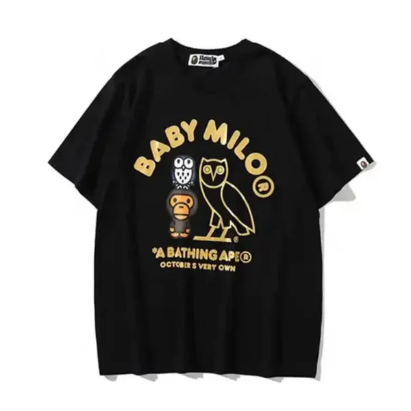 Black Bape Shark Baby X Milo T- Shirts