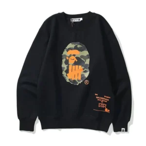 Bape X Undefeated World Gone Mad Sport is War Black Sweater