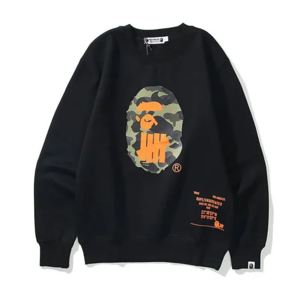 Bape X Undefeated World Gone Mad Sport is War Black Sweater