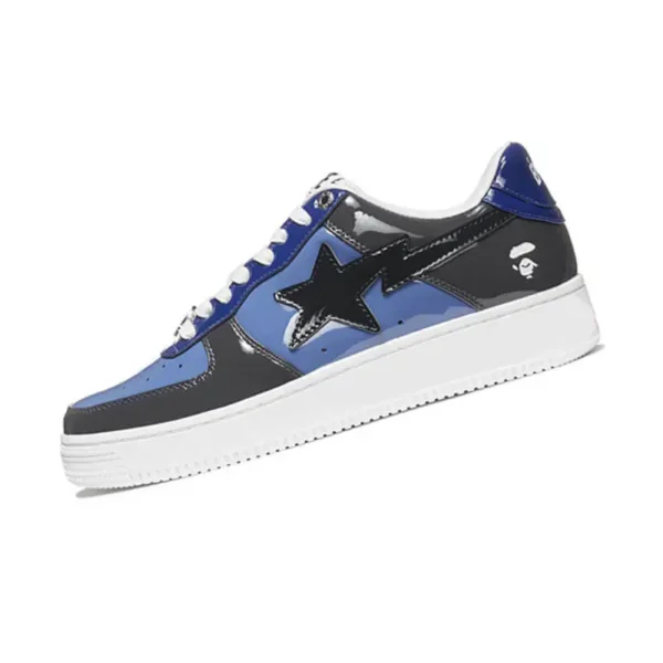 Breathable Black and Blue Bathing Ape Sneakers