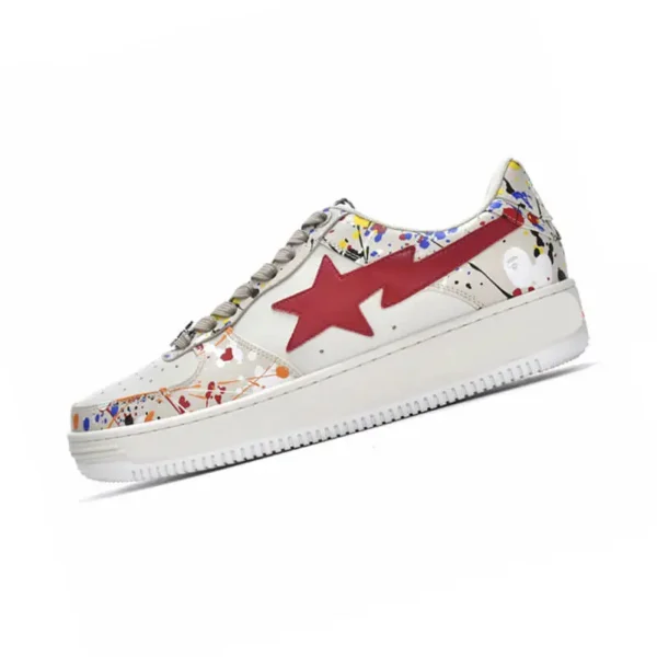 Breathable Walking A Bathing Ape Trainers White Shoes