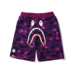 Camouflage Bape Shark Purple Shorts