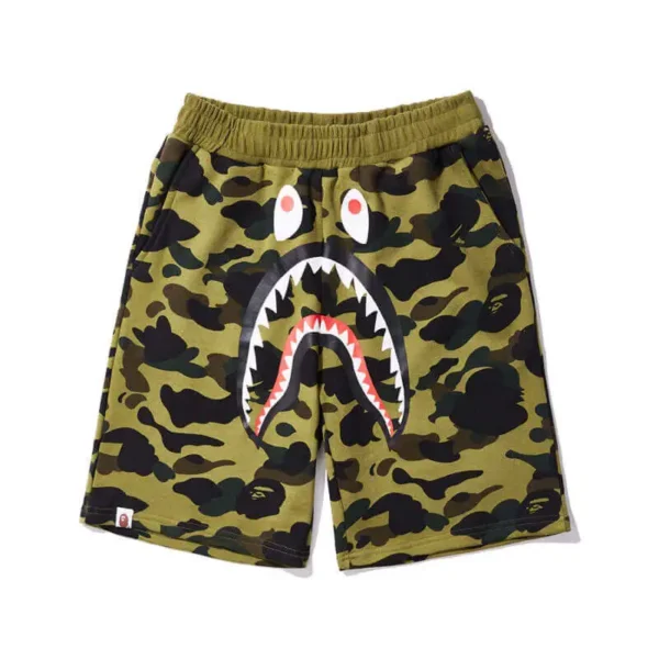Casual Bape Shark Grey Shorts